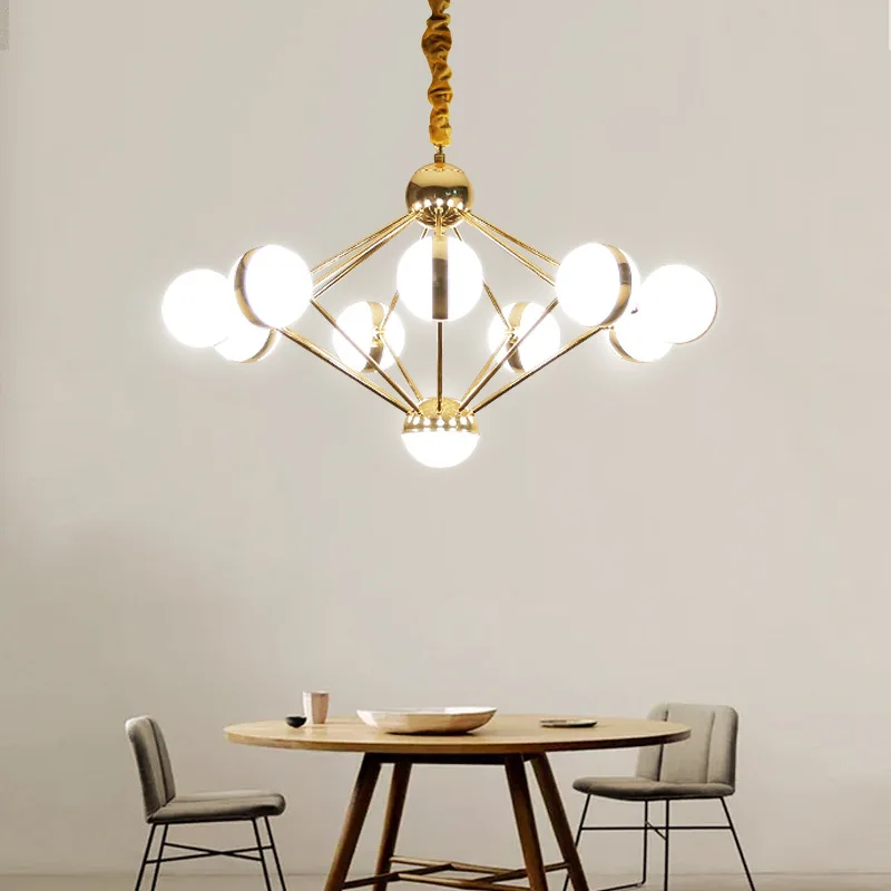 

Modern LED pendant lights living room suspended lamp loft luminaires Nordic dining room lighting fixtures iron hanging lights