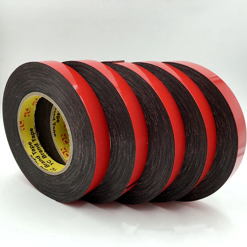 10M Black Super Strong Self Adhesive Foam Tape Waterproof double sided tape For Car Trim Home