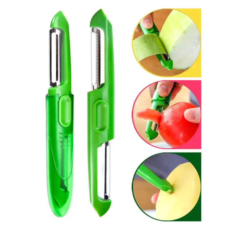 3 In 1 Multifunctional Vegetable Fruit Peeler Potato Carrot Cutter Parer Knife Kitchen Gadgets Tools