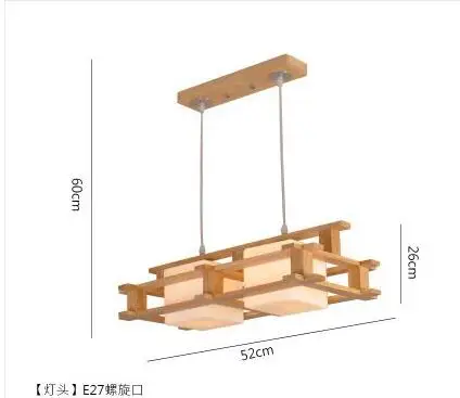 Подвесные светильники из цельного дерева, китайский барный ресторан, простой подвесной светильник из овчины,, бревно, лестница, коридор, японский, dropligh MZ15 - Цвет корпуса: C