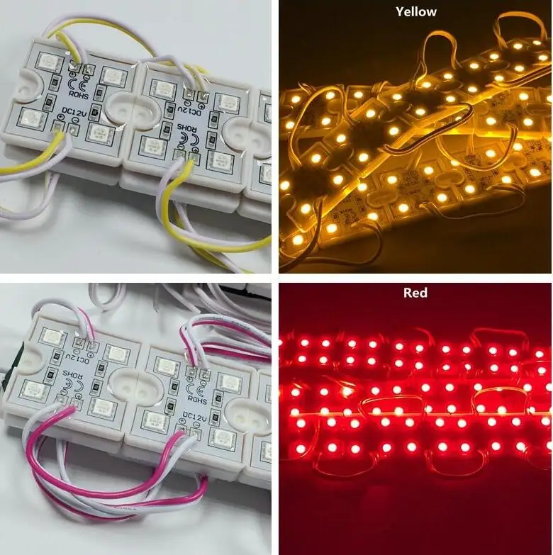 Бесплатная доставка, светодиодные модули, для письма канала высокой Brightness4 LED SMD 5050 водонепроницаемая