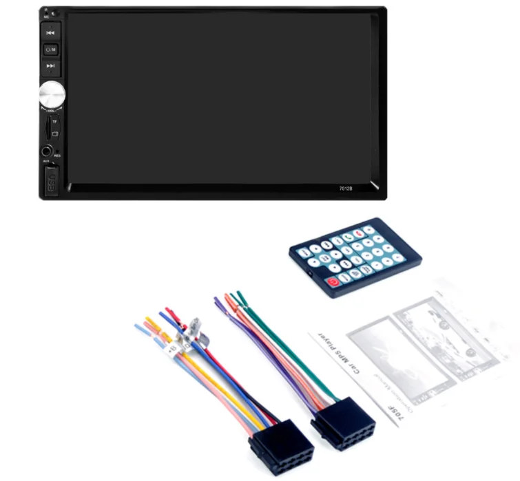 От DHL или FedEx 20 штук 7012B 7 дюймов Bluetooth на тонкопленочных транзисторах на тонкоплёночных транзисторах Экран автомобильный аудио стерео MP5 плеер 12 В Авто 2-Din Поддержка AUX FM USB