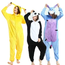 Пижама для Хэллоуина, Ститч, единорог/Динозавр/Жираф/панда/Пегас, женская одежда, пижамный комплект, унисекс, пижама с длинным рукавом, мультяшная Пижама