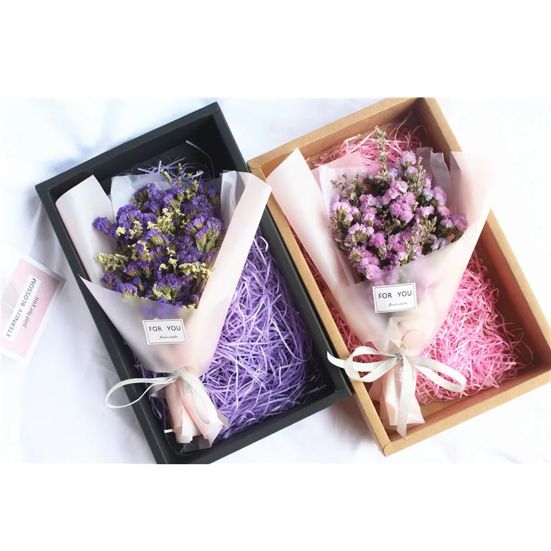 

Dry Flowers Small Bouquet Creative Gift Photo Props Transparent Matte Paper Flower 6C