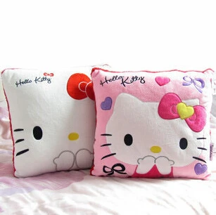 

35*35CM Super Kawaii Hello Kitty Pillows Soft Back Cushion Stuffed Plush Toys Baby Love Very Good Quality Special Offer