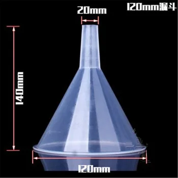

10PCS 120ML Plastic Perfume Diffuser Atomizers Vial Bottle Liquid Filling Small Clear Funnel Short Neck