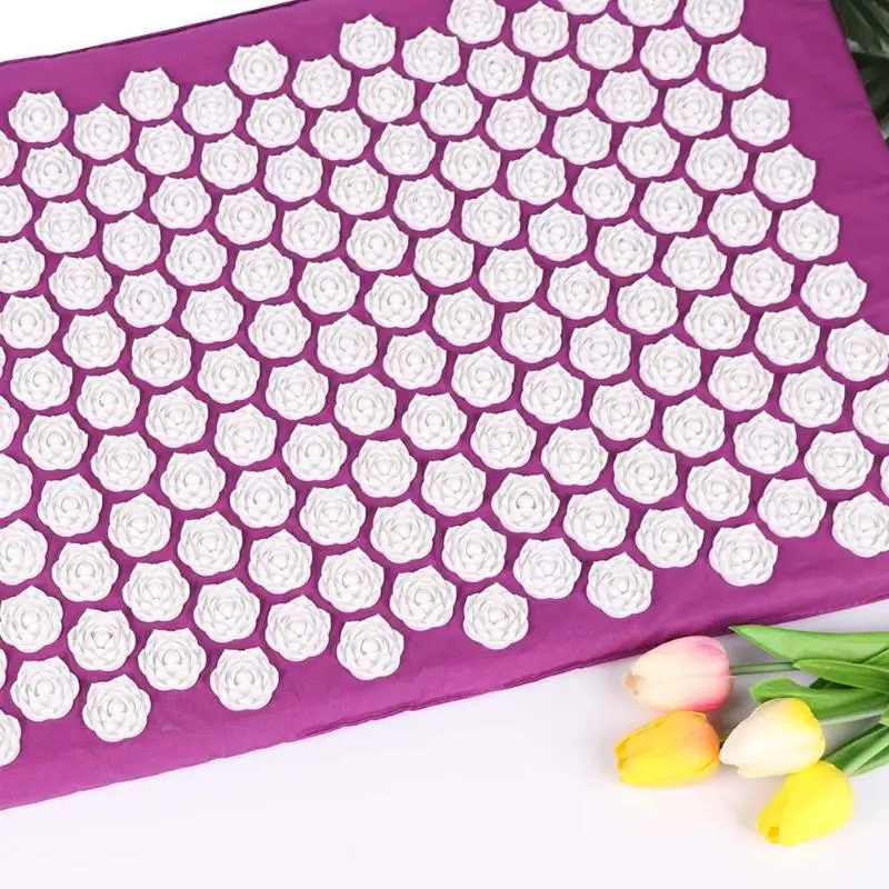 Acupuncture Massage Pad Lotus Needle Prick Acupoint Massager Yoga Mat Cushion for Neck Back Pain Relief Muscle Stress Relax Acupuncture Massage Pad Lotus Needle Prick Acupoint Massager Yoga Mat Cushion for Neck Back Pain Relief Muscle Stress Relax