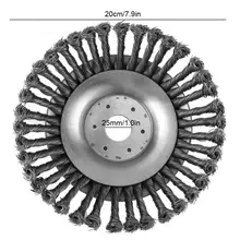 Вращающаяся круговая, из стальной проволоки садовый пейзаж водоросли общая щетка узел колеса щетка стальной проволочный диск мощность инструментальные машины аксессуары