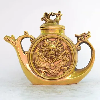

A pure copper wine teapote teapot with peacock wine pot teapot