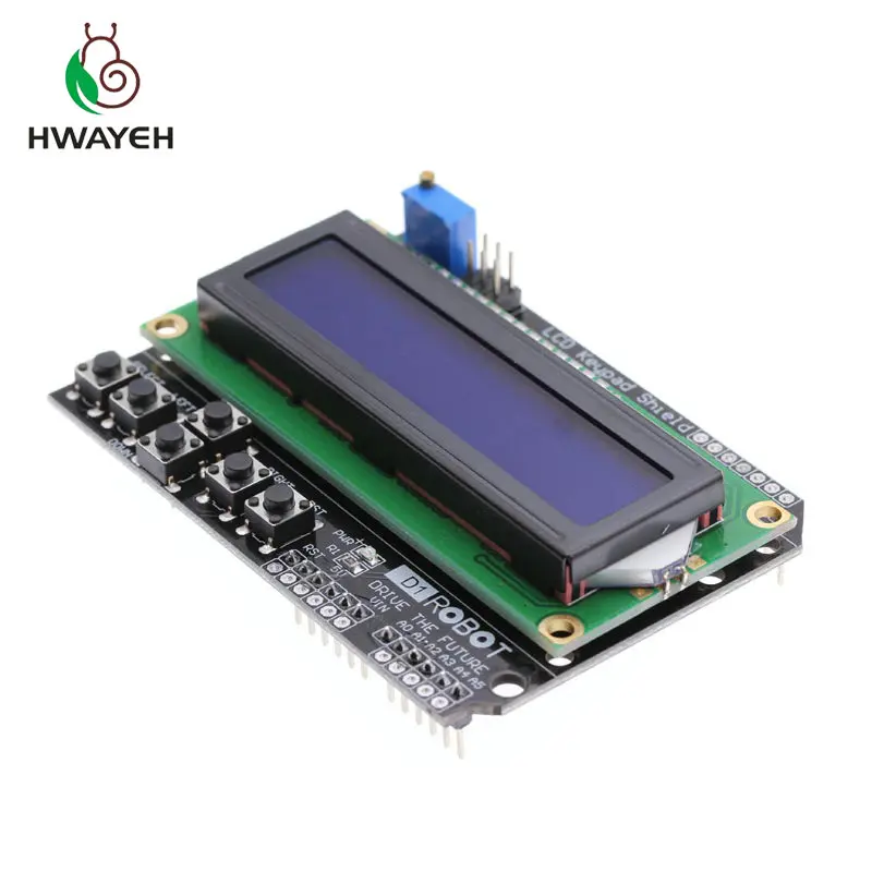 1 шт. ЖК экран с клавиатурой дисплей 1602 Модуль для arduino ATMEGA328 ATMEGA2560 raspberry pi UNO синий