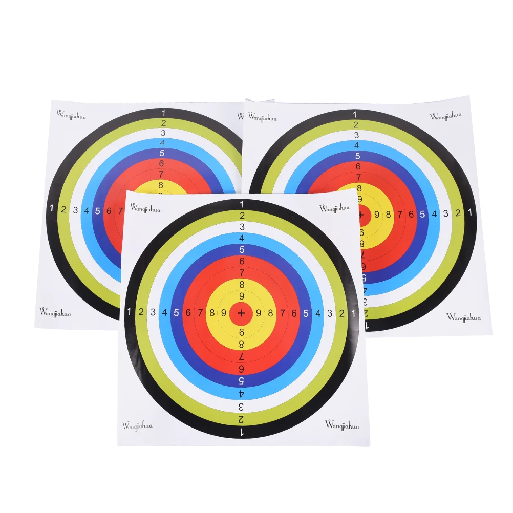 5/10 Pcs Archery Target Paper Full Ring Target Paper Shooting Target
