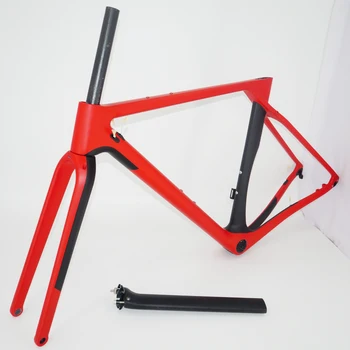 

Carbon Gravel Bike Frame 142x12 Thru-axle and 135x9 QR Carbon Road Bike Frame