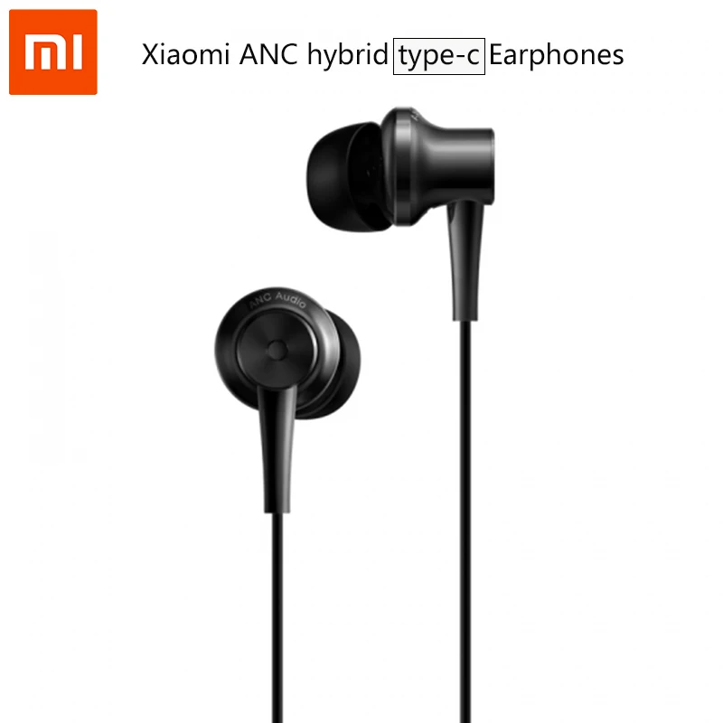 100% оригинальные наушники Xiaomi Mi ANC гибридные USB Type C без зарядки с микрофоном и