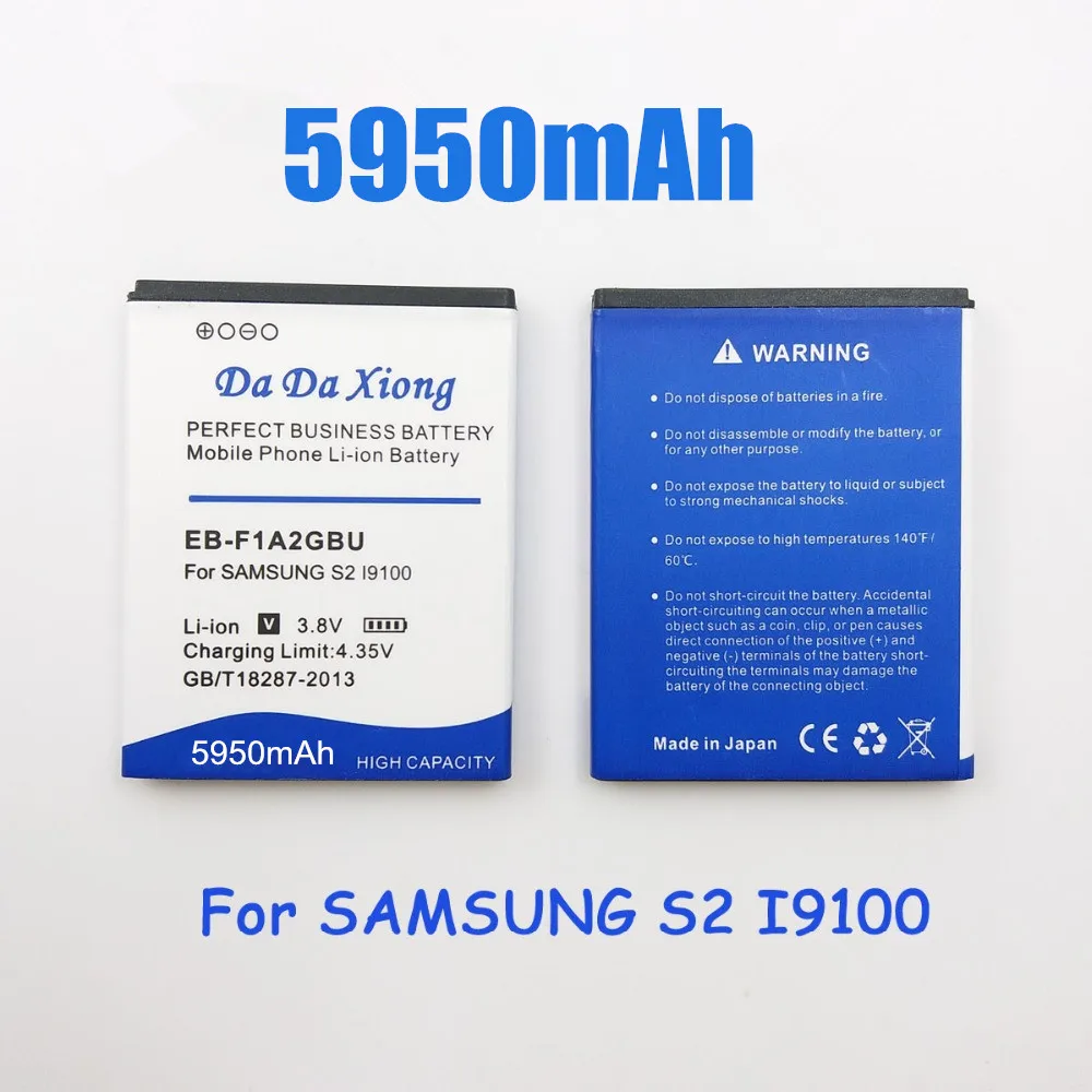 5950 мА/ч, EB-F1A2GBU телефон Батарея для samsung Galaxy S2 i9100 9103 i9108 i9050 i9105 i9103 i9188 i9100g I777 B9062 i9100g i9108