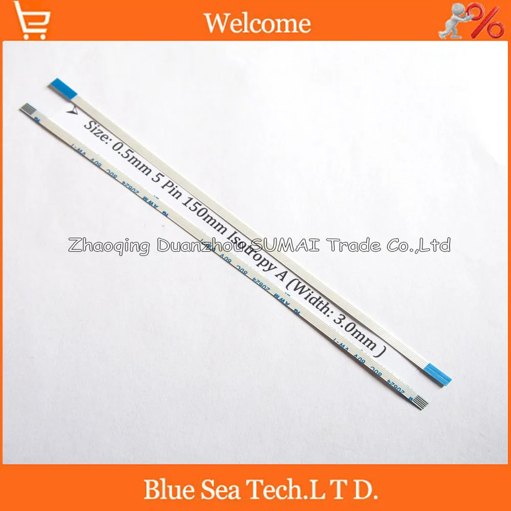 

20pcs/lot FFC/FPC Flexible Flat Cable 0.5mm pitch 5 pin 150mm Isotropy or Anisotropy cable,welcome custom-made Order.