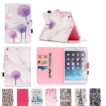 

Colorful Print 7.9'' Mini 1 2 3 Tablet Flip Leather Case For Apple iPad Mini 2 3 Magnet Leather Case Auto Sleep Function cover