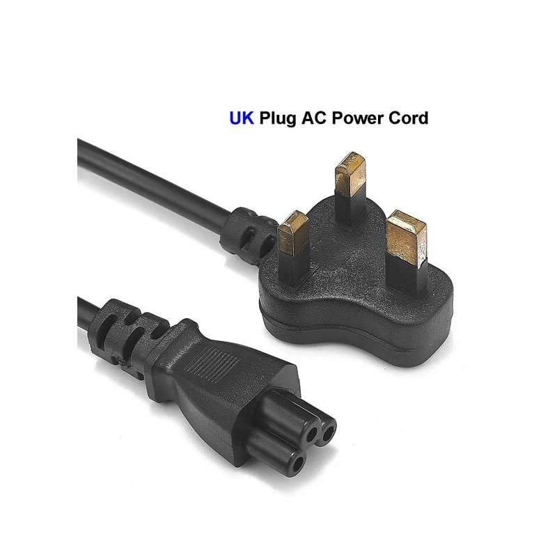 UK кабель питания Европейская австралийская американская IEC C5 Cloverleaf шнур 1 2 м для AC