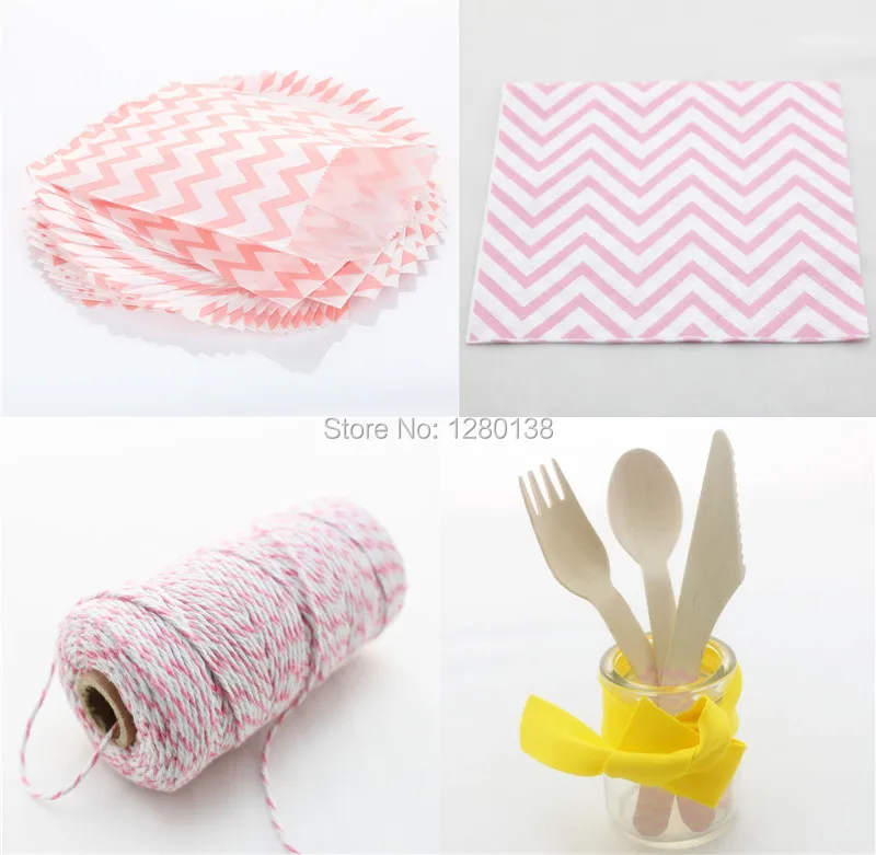 pink chevron combination