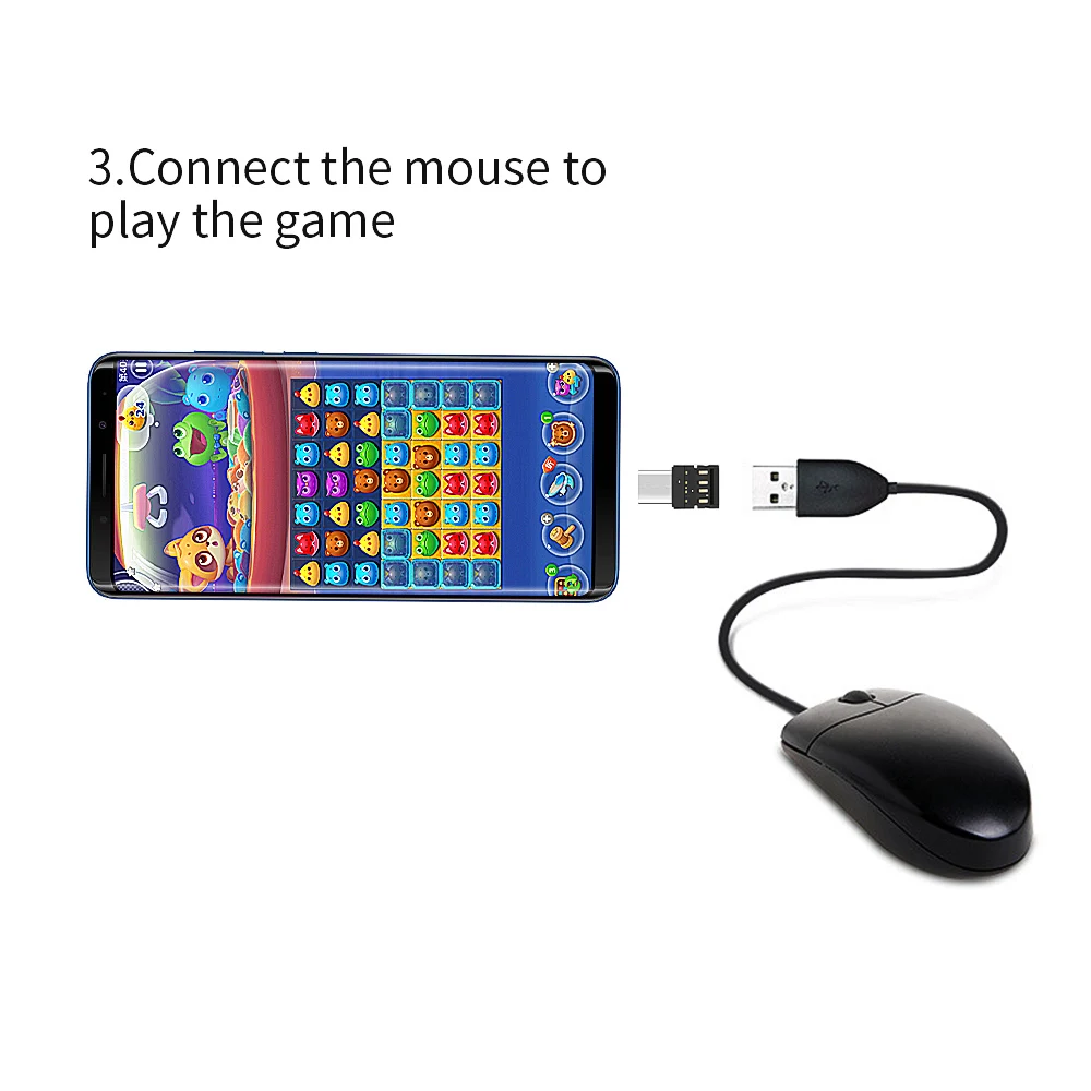 TISHRIC 2 шт. OTG Type c адаптер Micro USB кабель для передачи данных мыши Xiaomi Huawei Samsung usb флеш