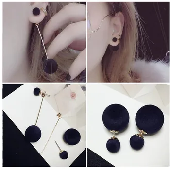 

6 Colors One Direction Ball Beads Ball Dual-use Stud Earrings for Women Earings Jewelry Earing Bijoux boucle d'oreille