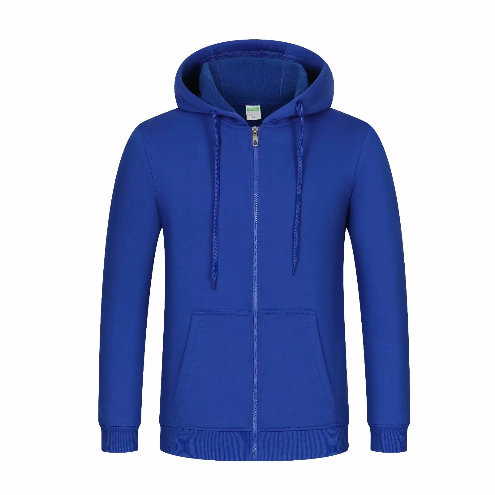 Пользовательские печати свой собственный дизайн логотип пуловер на молнии с капюшоном для мужчин и женщин Повседневное хлопковое пальто куртка унисекс толстовки - Цвет: Королевский синий