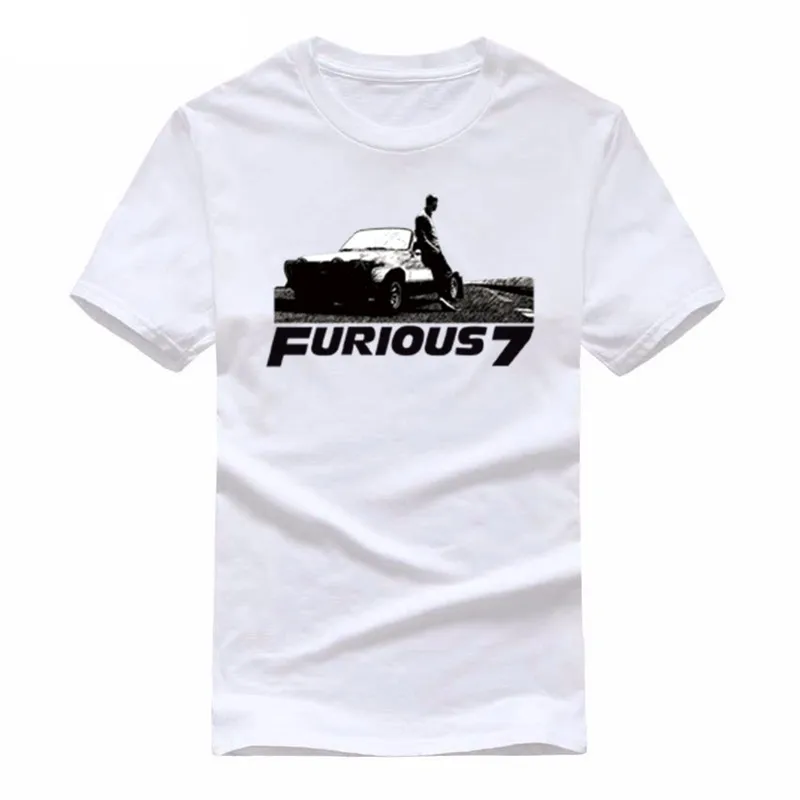 The Fast and the Furious &amp 7 Vin Paul Walker футболка с короткими рукавами хлопковые мужские