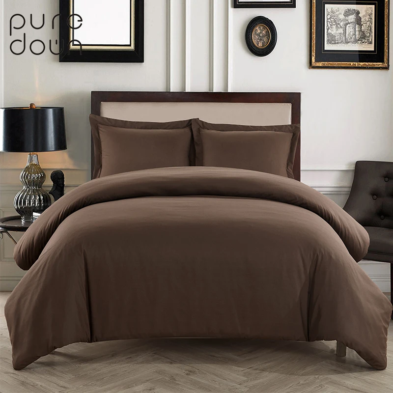 Aliexpress.com : Buy Puredown Brand Solid Bedding Sets Polyester