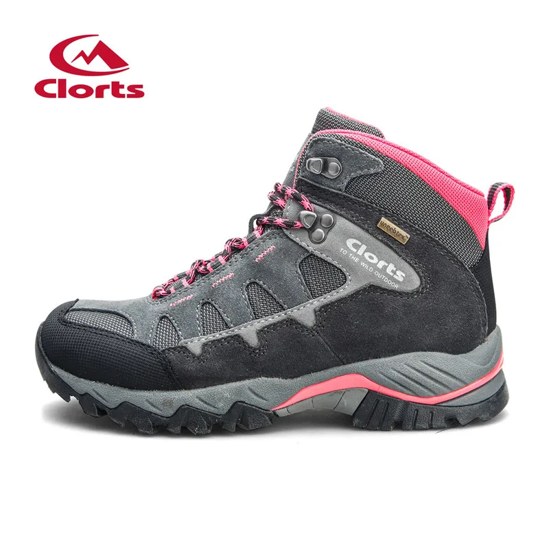 Clorts Women Hiking Shoes Waterproof Suede Leather Trekking Outdoor Boots Camping Climbing Outdoor Sneakers HK823E цена Clorts Women Hiking Shoes Waterproof Suede Leather Trekking Outdoor Boots Camping Climbing Outdoor Sneakers HK823E цены онлайн