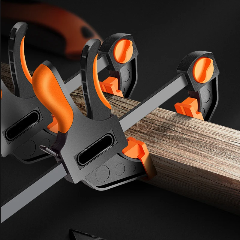 

Quick Ratchet Release Speed Squeeze Wood Working Work Bar Clamp Clip Kit Spreader Gadget Tool DIY Hand Woodworking tools