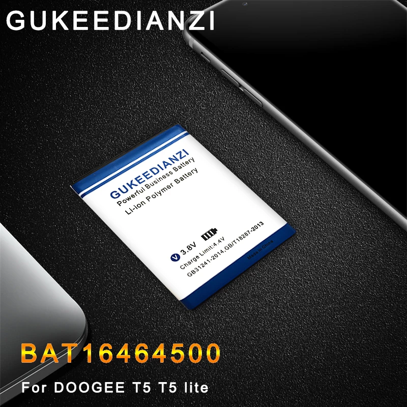 

GUKEEDIANZI BAT16464500 Battery For DOOGEE T5 T5 lite Batterie Bateria Batterij Accumulator 4500mAh High Quality + Power Bank