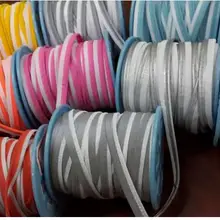 100 м/рулон высокая видимость Светоотражающая окантовка полоса Оплетение отделка Светоотражающие шнуры пошив одежды край