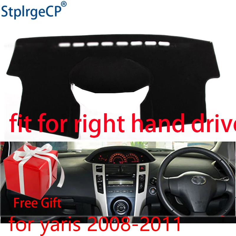 

Car Dashboard Cover Mat for Toyota Yaris 2008 2009 2010 2011 Right Hand Drive Dashmat Pad Dash Mat Covers Dashboard Accessories