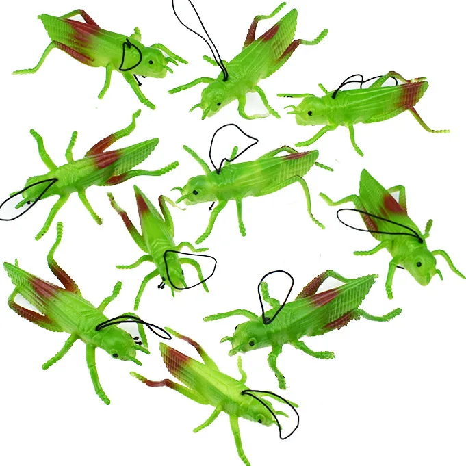 

2pcs/lot Simulation Insect Animal Model Figure The Grasshopper Model Toy