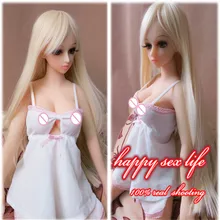 Top quality real silicone sex dolls 65cm, japanese ove doll, artificial vagina doll real pussy, adult sex toys for men dolls