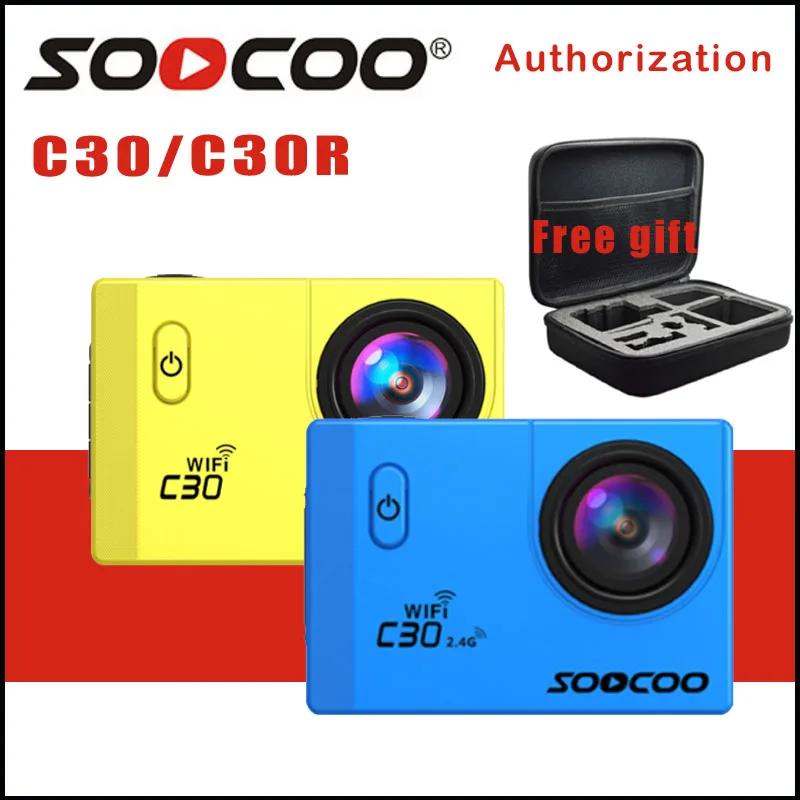 

Original SOOCOO C30 / C30R Action Camera 20MP 4K Wifi Ultra HD 1080P/60FPS Go Waterproof Mini Cam Bike Outdoor Dv Sport Camera
