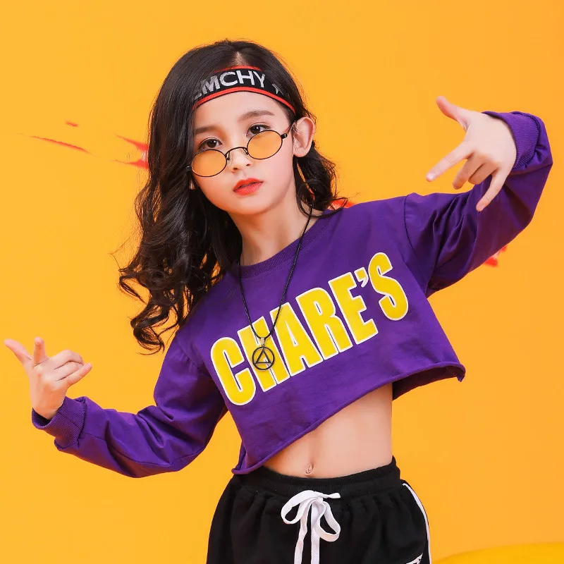 Summer 2019 baby girls clothing set 6 8 10 12 14 16 Years hip hop dance costumes kids jazz girls boutique outfits 140 160 180  (12)
