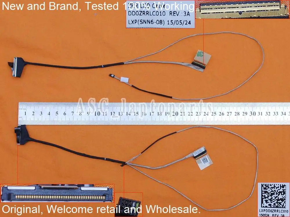 

New Original LCD LED Video Flex Cable For Acer Aspire V3-574G V3-574T V3-575 V3-575G V3-575T laptop Screen Cable DD0ZRRLC010