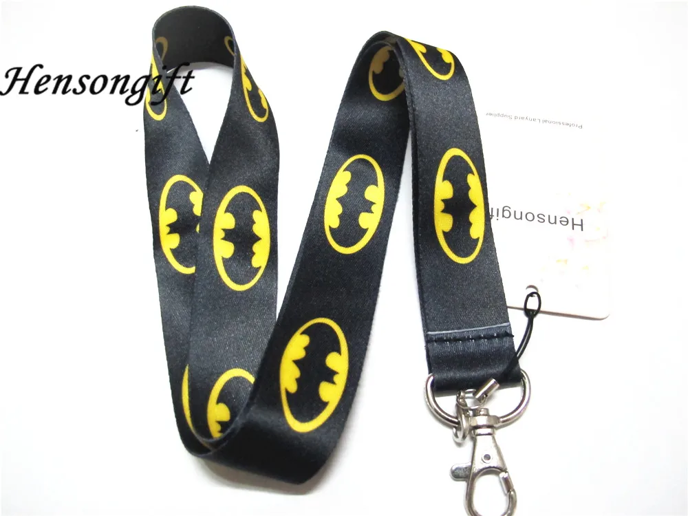 

Boys BATMAN Keychian Lanyard Badge Holders ID cards Bat Man Mobile Phone Neck Straps