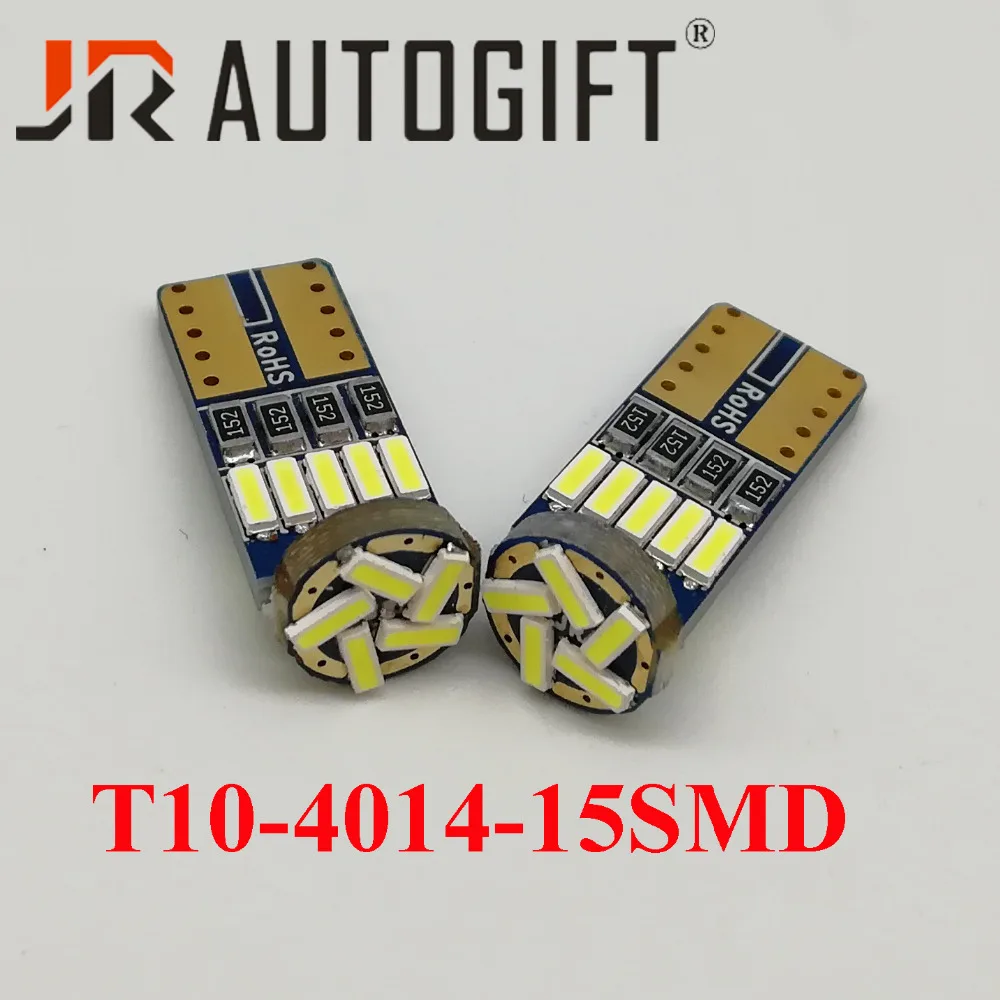 300x T10 W5W 194 Светодиодный лампочки Canbus 4014 SMD 15 Светодиодный лампа Светодиодная подсветка Автомобильный клиновидный внутренний свет купола Карта багажная лампа 12/24V