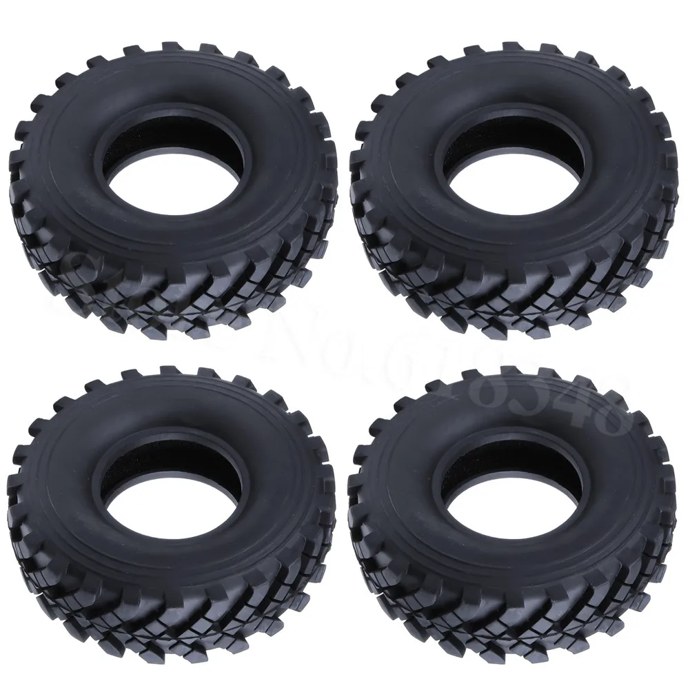 4pcs font b RC b font 1 10 Rock Crawler Tires With Foam Inserts OD 130mm