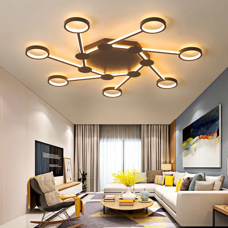 

Chandelierrec Modern LED Chandeliers For Living Room Bedroom Low Ceilings AC85-265V Home Ceiling Chandeliers Lighting Fixtures