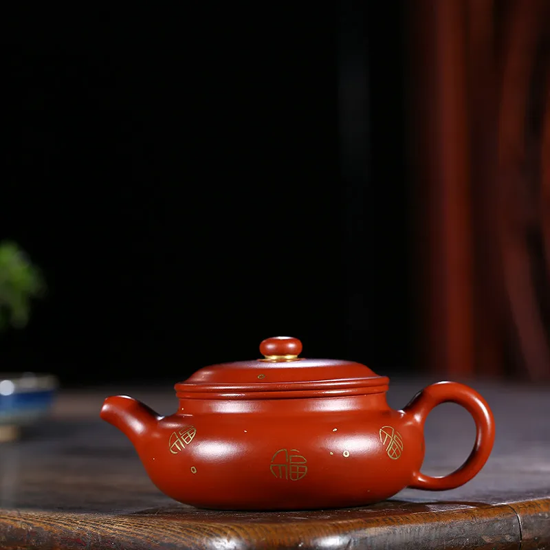 

Manual Make Raw Ore Bright Red Robe Trace A Design In Gold Flat To Fake Something Antique Kettle Kungfu Online Teapot Tea Set