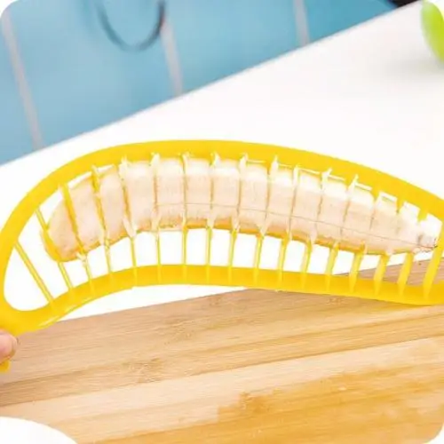 

Baby Banana Slicer Cutter Fruit Vegetable Tools Salad Maker Cooking Tools