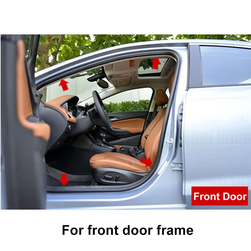 Автомобильная рамка для передней и задней двери багажника, резиновое уплотнение, отделка полосок, защита для дверей
