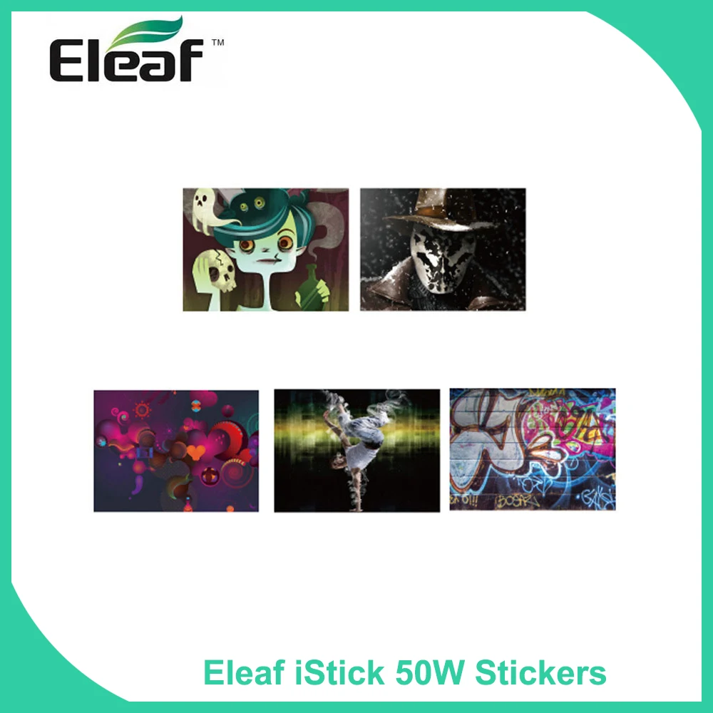 

5pieces/pack Eleaf iStick 50W Colorful stickers Cover for iStick 50W Box Mod Electronic Cigarette Accessory Random colors