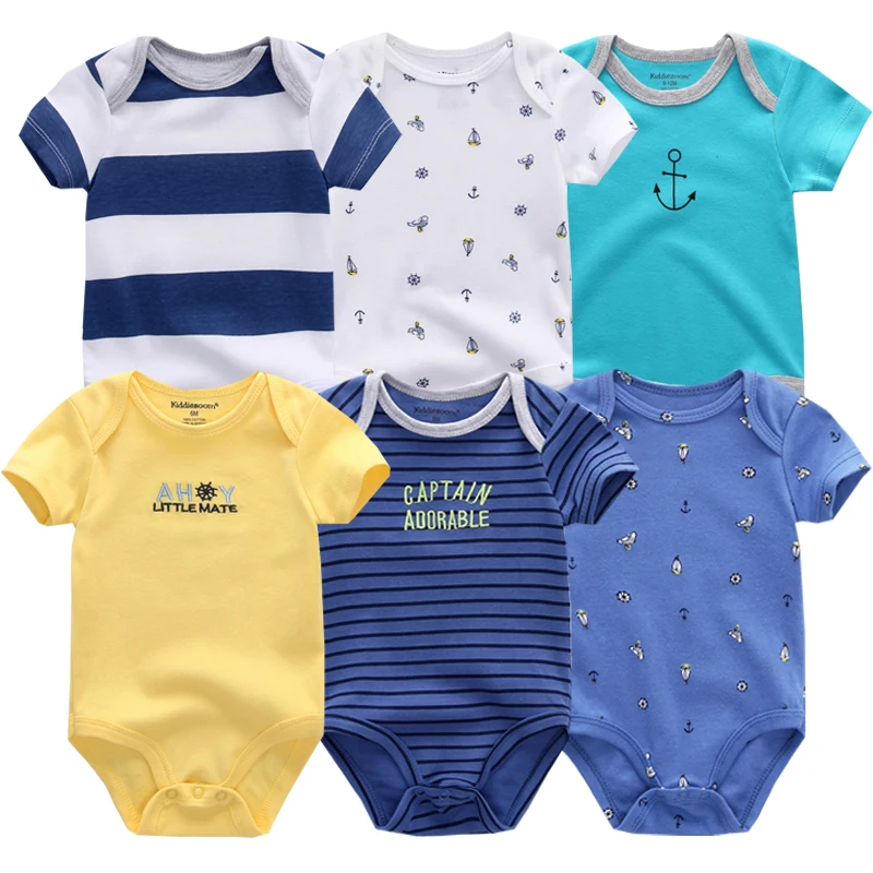 Летняя одежда для малышей roupas bebe/хлопковый костюм с короткими рукавами для детей 3, 6, 9, 12 месяцев Одежда для новорожденных мальчиков и девочек Боди для малышей