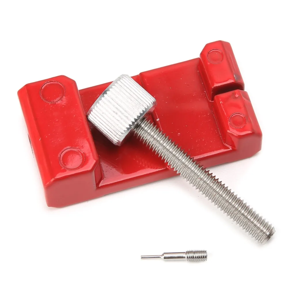 JAVRICK полезный браслет инструмент для ремонта часов ремешок для удаления звеньев с 3 дополнительные штифт из красной нержавеющей стали