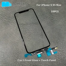 10pcs Touch Screen Digitizer Panel For iPhone X XS XSmax XR Novecel Front Glass Touchscreen Sensor Repair Parts Replacement 10pcs Touch Screen Digitizer Panel For iPhone X XS XSmax XR Novecel Front Glass Touchscreen Sensor Repair Parts Replacement