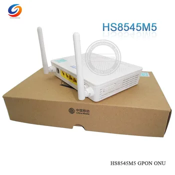 

10PCS Best price GPON ONU HW HS8545M5 mini size GPON ONU ONT FTTH HGU Router Mode 1GE+3FE+1TEL+USB+2.4Gwifi Same as HG8546M