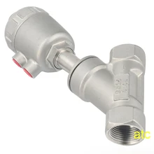 DN50 2 ''пневматический угловой клапан из нержавеющей стали с приводом из нержавеющей стали ss головка 2 дюйма